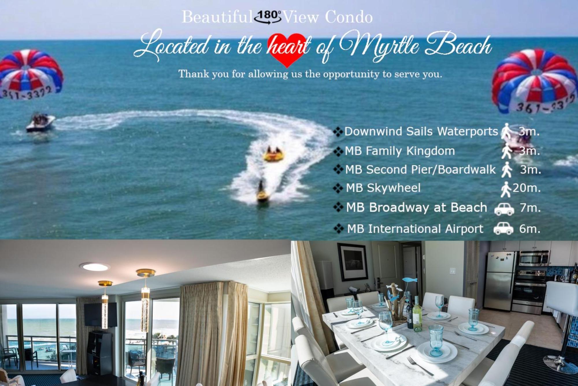 107 S Ocean Blvd, 0308 - Ocean Front Sleeps 6 Villa Myrtle Beach Bagian luar foto